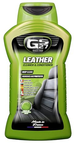 GS27 - Bálsamo para Cuero de Coche - Cuidado del Cuero de Coche Natural, Tintado o de imitación - Protege e impermeabiliza - 375 ml