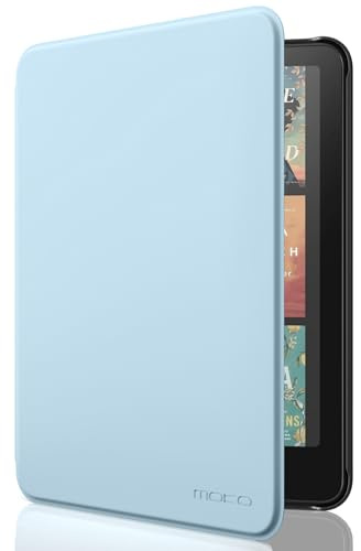 MoKo Hülle für 7 Kindle Paperwhite 12. Gen& Colorsoft, Himmelblau | Leichte Schutzhülle，Auto Aktiv-/Ruhemodus, wasserdichte Schutzhülle,für Kindle Paperwhite 12.Gen& Kindle Colorsoft 1st 2024