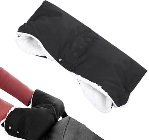 Kinderwagen-Fäustlinge – Frostschutz, warmer Kinderwagen-Handwärmer, verstellbarer Kinderwagen-Muff für den Winter, wasserdicht, für Kinderwagen, Golfwagen, Haustierausrüstung, Einkaufswagen