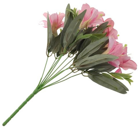 PRETYZOOM Flor Artificial Lirio Decorativo Ramo Ornamental Adorno De Ramo Flor Falsa Decoración De Lirios