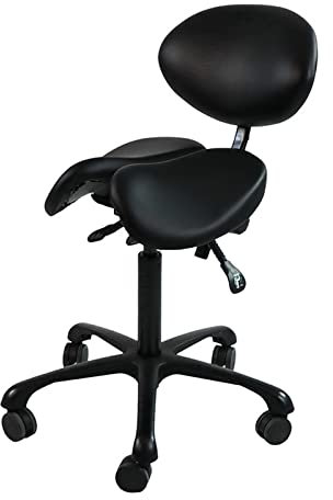 LULUMAIC Ergonomischer Splitstil Sattelhocker Verstellbarer Heigh Sattelhocker Zahnarztstuhl Schwenkhocker für das Büro des Krankenhauslabors Salon, B2, B2