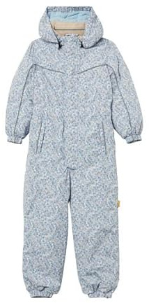 Steiff Schneeanzug EU Größe 92 cashmere blue, warmer Winter Overall, mit Kapuze, ideal für Schnee & Outdoor, Skianzug für Kinder, waschmaschinenfest