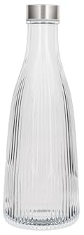 Cosy & Trendy Bottiglia in Vetro ATLA, Transparente, 1 L con Tappo