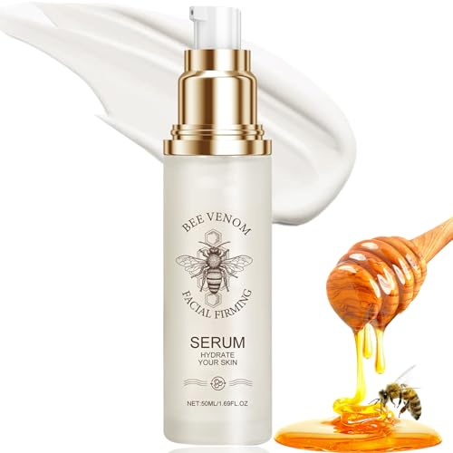 Bienengift Serum gegen Falten Gesicht, Bienengift Serum Creme für Frauen, Bee Venom Gesichtsserum Anti-Falten Essenz, Gesichtsserum gegen Falten, Feuchtigkeit Verbessern Haut Verblassen feine Linien