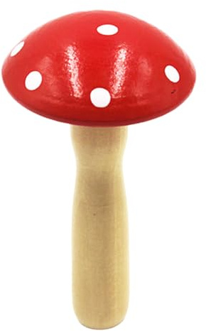 Niedlicher Pilz-Darner, 28g Holzstopfpilz - Komfortabler Und Langlebiger Griff | Stopfpilz Darner Flicken Werkzeug Für Socken Hosen Kleidung Nähen Reparatur Gerät 10x5,5 Cm