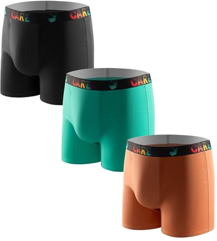 Carer 3 Pezzi Boxer per Incontinenza Adolescenti | Biancheria Intima Cotone Lavabile Assorbenza 100ml | Ideali per Enuresi e Incontinenza Urinaria | Taglia 164-170