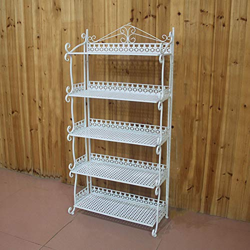 3/4/5 Tier Metal Plant StandSturdy Flower Display Rack for Indoor & OutdoorIron Storage Shelf for Potted Plants Garden Decor & Home Organization