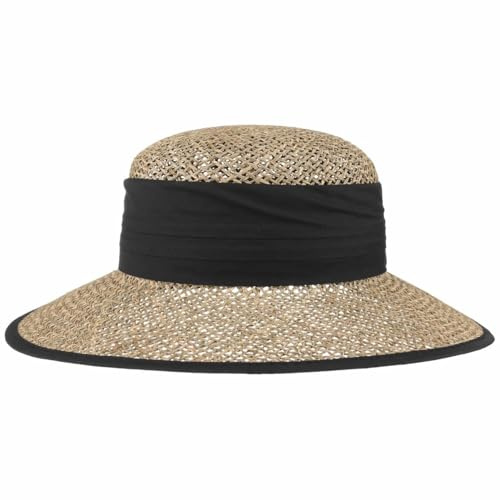 Seeberger Talea Beach Seegras Strohhut Damen - Sommerhut Sonnenhüte mit Ripsband, Einfass Frühling-Sommer Sommer