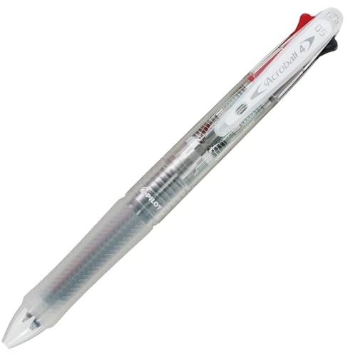 Pilot 4 Colors Ballpoint Pen, Acroball 4 Extra Fine, Black, Red, Blue & Green (Bkab-45EF-Ncc)
