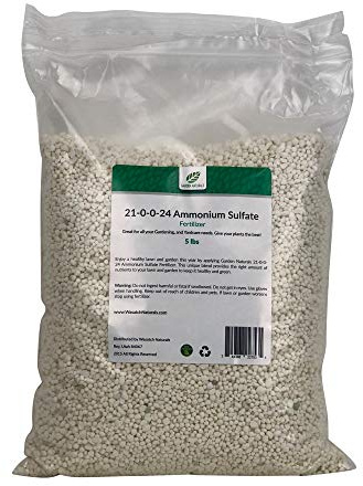 21-0-0-24 Ammonium Sulfate Fertilizer 15 Pounds by Garden Naturals