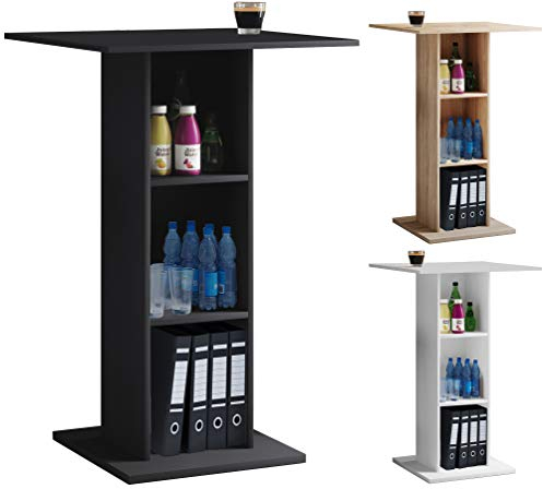 VCM Holz Rednerpult | Maße ca. H. 108 x B. 70 x T. 70 cm | Stehpult mit DREI großen Fächern | Stehtisch - Bofus