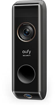 eufy Security Video Doorbell S330 Dual Camera (with Battery), Additional Camera, Battery Operated Video Doorbell, Motion Sensor, Package Detection, 2K HD, Toll-Free Use