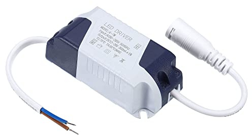 PATIKIL 4-7W 300mA Driver LED Alimentatore AC 85-265V Uscita 12-28V DC Femmina Connettore Trasformatore Corrente Raddrizzatore Esterno Alimentazione per Lampade LED Soffitto Lampada
