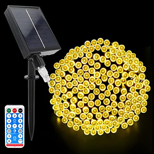 Acxilexy 22M 200LED Catena Luminosa Esterno Solare, Luci solari esterno, 8 Modalità, Impermeabili Filo di Rame Led Lucine, Luci Stringa Solari Decorative per Giardino, Natale, Balcone, Patio