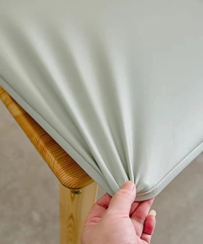 Mantel rectangular impermeable, cubierta de mesa ajustable con bordes elásticos, cubierta protectora de mesa, a prueba de aceite, para comedor, cocina, pícnic, fiesta