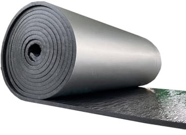 Coton d'isolation phonique de feuille d'aluminium de 5/10/15/20/25/30mm d'épaisseur, coton d'isolation de conduite d'eau auto-adhésif, matériau d'isolation phonique haute densité d'isolation de tuyau