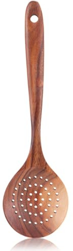 Cuchara Ranurada De Madera, Cucharas De Madera Para Cocinar Cucharas Grandes Varillas Cocina Cuchara Coladora De, Utensilios De Cocina Para Gachas, Ramen, Olla Caliente, Restaurante