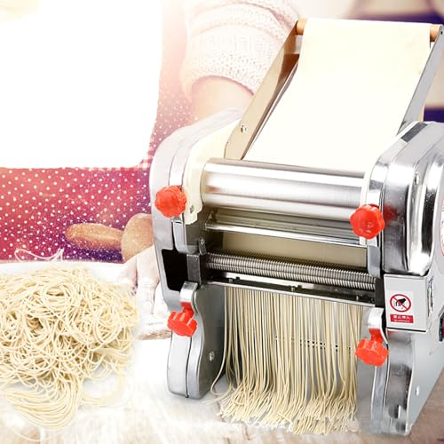 Machine à pâtes faites maison, machine à rouler la pâte, laminoir de pâte commercial, machine à nouilles, machine à spaghetti frais maison, avec coupe 3/9 mm, pour nouilles,RSS160