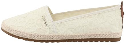 Tom Tailor Damen 7490090015 Flacher Slipper, Cream, 39 EU
