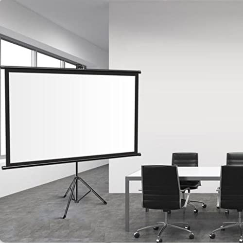 Ecran Videoprojecteur，Ecran de Projection，Ecran Projecteur，DIBAKO Écran de Projection réglable pour cinéma Maison, écran de cinéma déroulant, Rideau de projecte