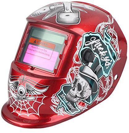 GYZOUKA Schweißhelm-Schutzwerkzeug mit Automatischer Verdunkelung für Arc Tig Mig Grinding Welder mit Größerer Abdeckung