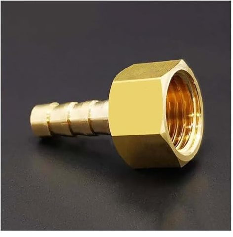 VDLLQYN, Schlauchtülle, metrisches Innengewinde, Messing-Rohrverschraubung, Adapter, Kupplungsanschluss, for Gartenschlauch-Verbindung,Rohrverschraubungen(6 M12*1.25)