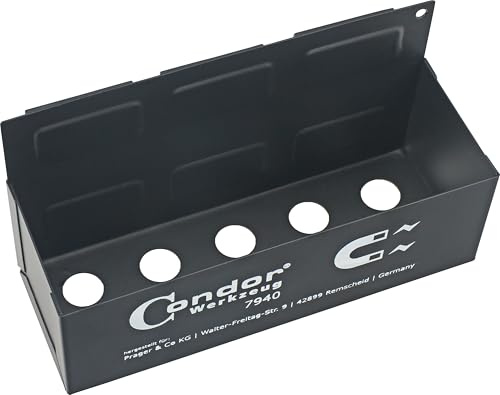 CONDOR Werkzeug 7940 | Magnetischer Spraydosen-Ablagekasten | 6 starke Magnete | 22 x 11,1 x 10 cm | Haltekraft 1800g