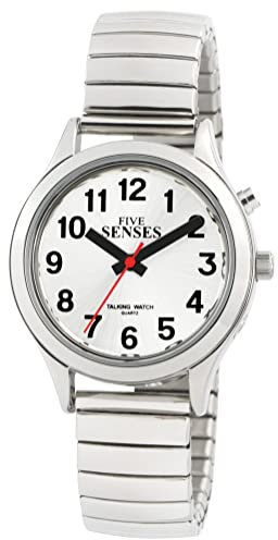 English Talking Women's Watch with Loud Alarm Clock for Visually impaired, Elderly or Blind by 5 Senses (1391)