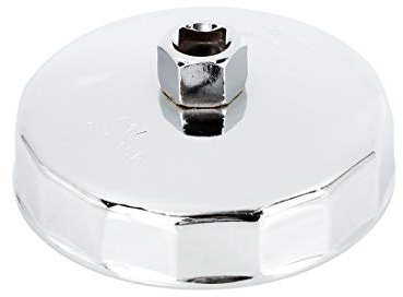 sourcing map 15 Flöten 102mm Ölfilterschlüssel Ölfilterkappen Satz Metall Ölfilter-Werkzeug Silber