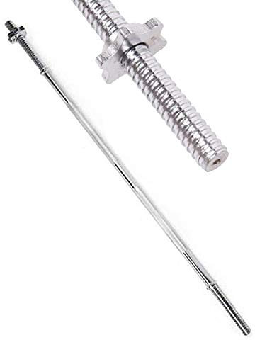 4ft - Hantel Curlstange - 1 Zoll Durchmesser Gewichtheber mit 2 X Muttern,Straight