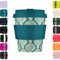8oz 240ml Ecoffee Cup Riutilizzabile Eco-Friendly 100% a base vegetale tazza di caffè con coperchio e manica in silicone - Tazza da viaggio senza melamina, Creasy Lu