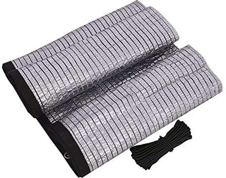 Toldo Vela Lámina De Aluminio Toldos Baratos Aislamiento Térmico Permeable Al Agua Tela Sombra Protección Antis-UV 75%, Para Patio Exteriores Jardín Durable Y Fácil De Plegar Pergola ( Size : 2x7m )
