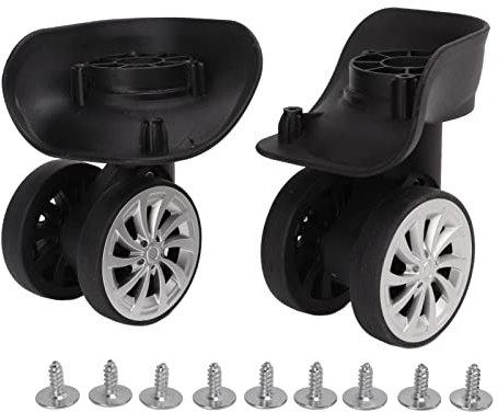 Roue De Valise, Roues Universelles Valise à Bagages, Roue Bagage De Rechange, Roulettes Valise Voyage Rotatives, Doubles Silencieuses Spinner 360 Degrés Pour Sols En Bois Dur Et Tapis