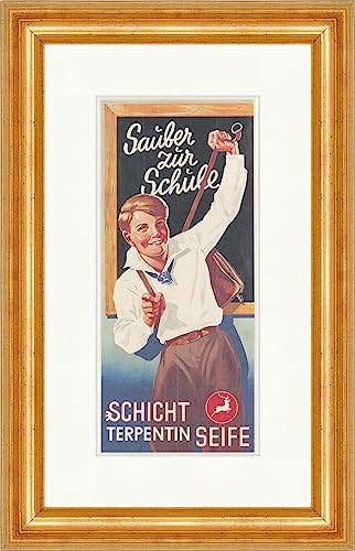 Layer Turpentine Soap Boy Hygiene Poster Deer Poster World 406 Framed