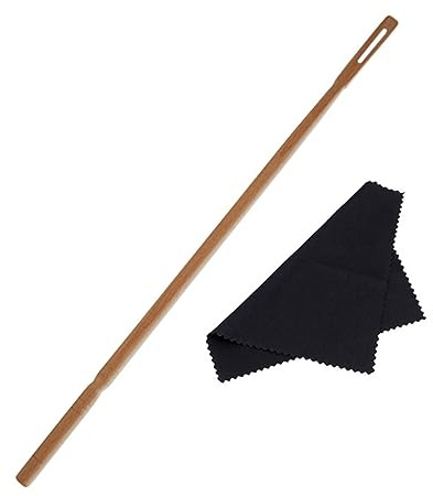 Toyvian Kit Utensili la Pulizia del Flauto in Legno Panno Riutilizzabile senza Graffi per Strumenti Musicali come Regalo di Natale o San