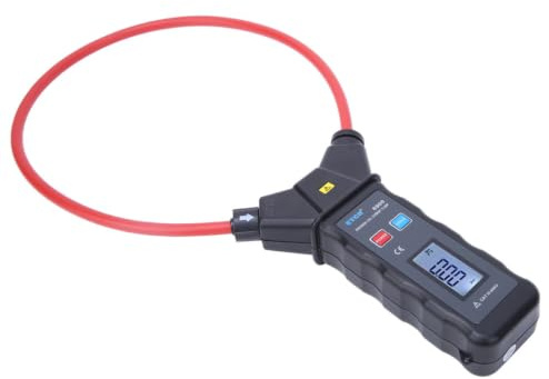 Pinza Amperimétrica de Bobina Flexible con Retroiluminación LCD, Rendimiento Estable, Pinza Amperimétrica de Alta Corriente de CA de Alta Resolución para Espacios Estrechos,