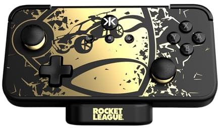 CRKD NEO S - Wireless Collectible Controller for Nintendo Switch OLED, Mobile, PC, Smart TV, Steam Deck OLED, Legion Go, Rog Ally Gaming (Rocket League Gold Edition with Charging Dock)