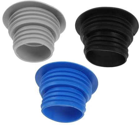 IMIKEYA 3pezzi Tappi Siliconper Scarico Per Drenaggio Colori Per Prevenire Perdite e Sgradevoli