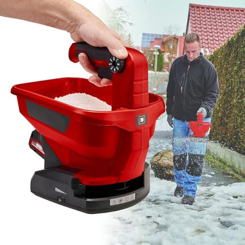 Esparcidor InaláMbrico De 18 V: Ancho De DispersióN Ajustable + Caudal Variable, Para Fertilizantes, Semillas De CéSped, Sal Y Arena; Alimentado Por BateríA De 2000 Mah