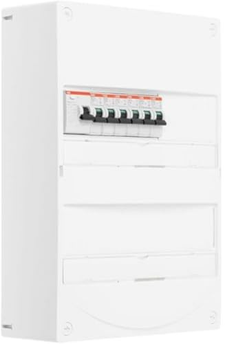 ABB Tableau 2 rangées pré-équipé 1 inter. diff. 40A type AC + 6 disjoncteurs