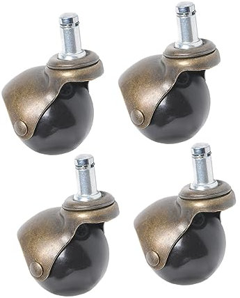 iplusmile 2 Zoll Lenkrollen-set 4-teilig Ersatz für Stuhl Tisch Wagen Zuhause/büro Antik-bronze-finish Nicht für Hartholzböden Geeignet