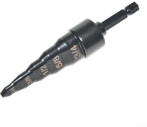 Carbon Steel 5-in-1 Copper Tube Expander Pipe Expander Swaging Tool Set with 1/4,3/8,1/2,5/8,3/4 Drill Bits for Air Conditioner Repair