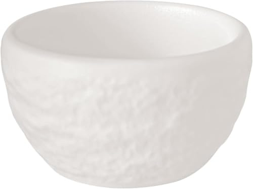 Villeroy & Boch - Manufacture Rock Blanc Egg Cup, Premium Porcelain, Made in Germany, Dishwasher-Safe, Matte Slate Look, Modern Design, Also Suitable as a Shot Glass/Schnapps Glass, White