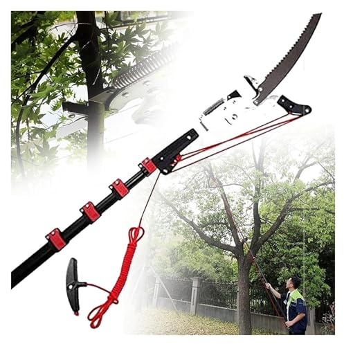 KEuLen Svettatoio Telescopico, Svettatoio a Pertica, Cesoie da Giardinaggio con Lama in Acciaio for potatura di Rami e Foglie(7.2m/24ft)