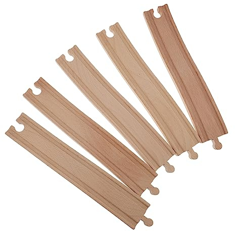 Set di Espansione Binari in Legno per Trenino per Bambini | Assemblabile per Ampliare Circuito, Ideale come Ricompensa o Regalo di Compleanno
