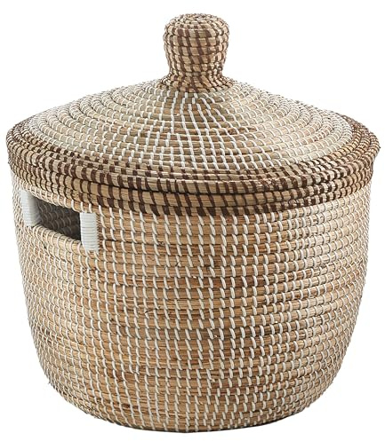 Kobolo Schlangenkorb TAIPAN Seegras Ø42 H45 cm Deko Korb Natur