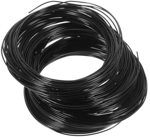 CLISPEED 10 Rollos Alambre para Modelar Bonsáis, Alambre de Aluminio Negro, 10 Rollos de 10m, para Formación de Plantas Trepadoras y Jardinería DIY