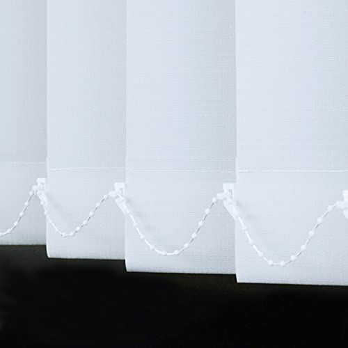 Lamellenvorhang Vertikaljalousie 90mm Verdunkelungslamellen Jalousie nach Maß,Sonnenschutz& Hitzeschutz,Raumverdunkelnd,Blickdicht Verdunkelnd,inklusive Montagematerial (W90xH220cm(36x87in))