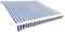 FIRBNUS Tessuto di Ricambio per Tenda da Sole 280x245 cm Tettoie in Tela Blu e bianco