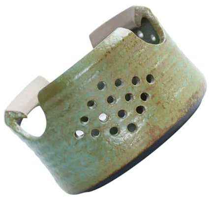 Hoement Ceramic Teekannenwärmer Handgefertigtes Teestövchen Aus Keramik Mit Rutschfester Unterseite Für Aromawärme Für Tee Und Kerzenlicht Asiatisches Design Für Teeliebhaber